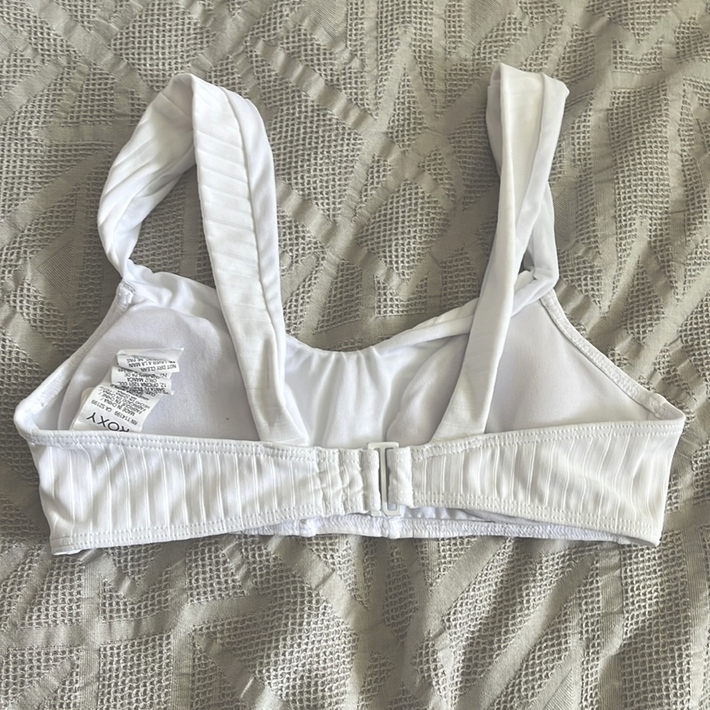 EUC Roxy Ribbed bikini top white - Picture 2 of 4